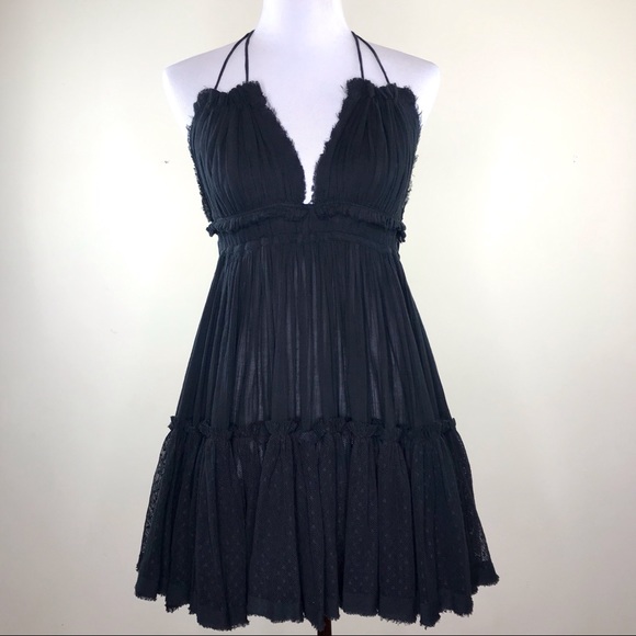Free People Black 100 Degrees of Shine Dress - Picture 2 of 8